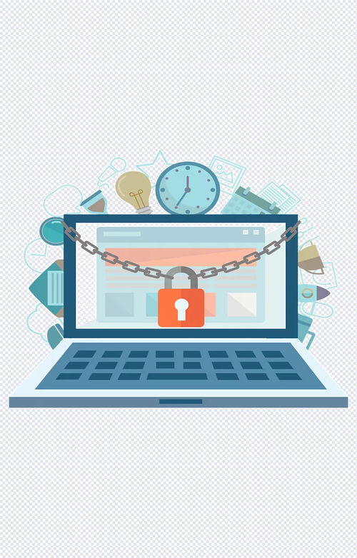 电脑端个人信息安全防护 卡通元素与安全意识的完美结合